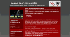 Desktop Screenshot of danskesportsjournalister.dk