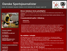 Tablet Screenshot of danskesportsjournalister.dk
